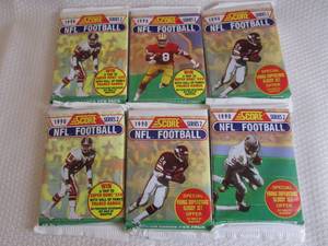 lot 269 image: 6-1990 Score Football Series 2 Pack...