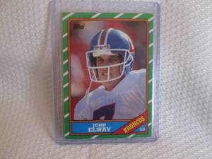 lot 286 image: 1986 Topps John Elway Card...
