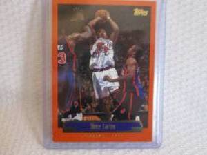 lot 296 image: 1999-2000 Topps Vince Carter Card...