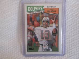 lot 302 image: 1987 Topps Dan Marino Card...