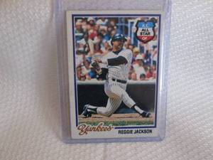 lot 341 image: 1978 Topps Reggie Jackson Card...