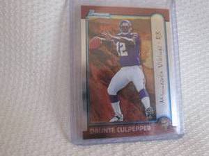 lot 352 image: 1999 Bowman Daunte Culpepper Rookie...