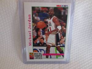 lot 363 image: 1992 Hoops Michael Jordan Card...