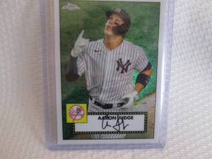lot 374 image: 2021 Chrome Aaron Judge Card...