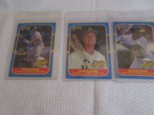 lot 386 image: 1987 Donruss Mark McGwire Highlight...