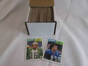 lot 396 image: Box Of 1987 Topps Football Cards...
