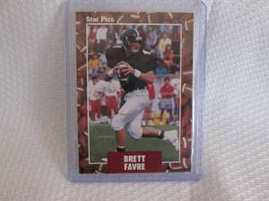 lot 412 image: 1991 Star Brett Favre Rookie Card...
