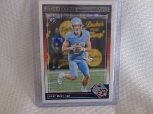 lot 413 image: 2024 Score Drake Maye Rookie Card...