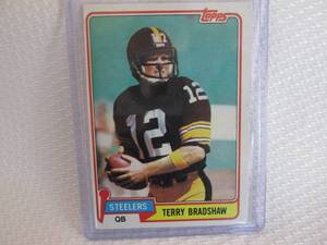 lot 423 image: 1981 Topps Terry Bradshaw Card...