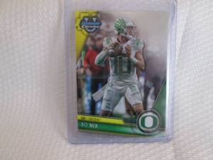 lot 425 image: 2023 Bowman Chrome Bo Nix Rookie Ca...
