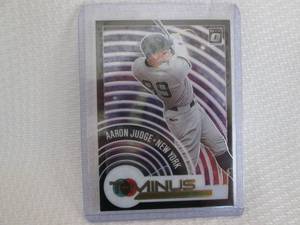 lot 435 image: 2021 Optic Aaron Judge T-Minus Card...