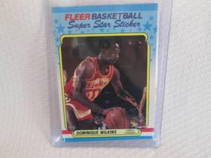 lot 445 image: 1988-89 Fleer Dominique Wilkins Sup...