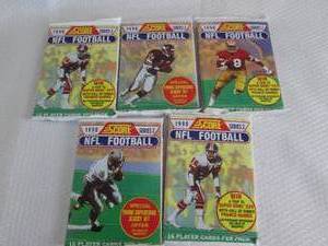 lot 455 image: 5-1990 Score Football Series 2 Pack...