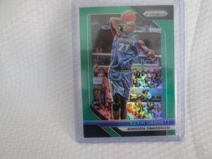 lot 462 image: 2018-19 Prizm Kevin Garnett Green P...
