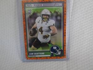lot 474 image: 2025 Score Cam Skattebo Rookie Card...