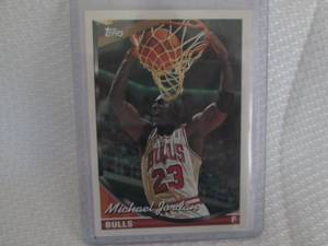 lot 478 image: 1993-94 Topps Michael Jordan Card...