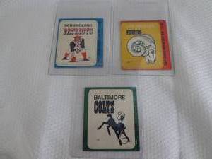 lot 489 image: 1979 Fleer Football Team Stickers...