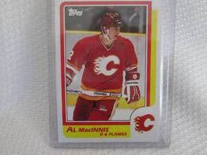 lot 496 image: 1986-87 Topps Al Macinnis Card...