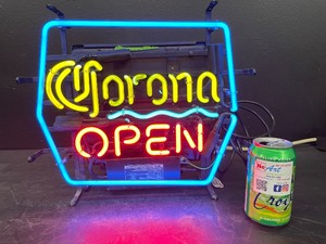 lot 23 image: Corona beer, open neon with backlit bottle graphics on reverse, double-sided display