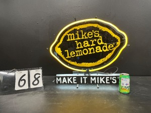 lot 68 image: Mikes Hard Lemonade neon sign