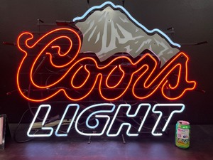 lot 77 image: Coors Light mountain neon