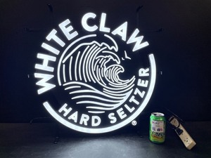 lot 98 image: White Claw Hard Seltzer LED sign