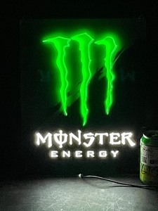 lot 109 image: Monster Energy Drink, LED sign, NIB New in Box