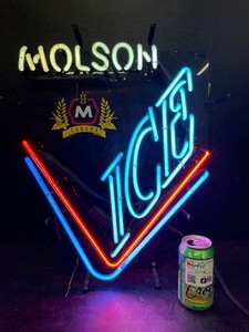lot 111 image: Molson Ice neon sign