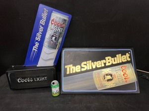 lot 130 image: Coors Silver Bullet light up sign
