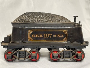 lot 28 image: Jim Beam train cars and tracks -coal car NOT a decanter