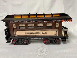 lot 34 image: Jim Beam train cars and tracks - observation car