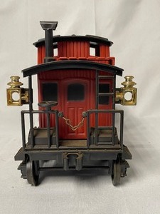 lot 38 image: Jim Beam train cars and tracks - caboose