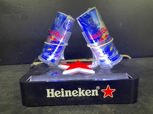 lot 165 image: Heineken light up bottle display