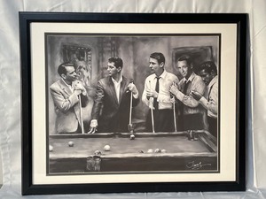 lot 202 image: Rat Pack artist signed print with COA