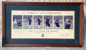 lot 206 image: Payne Stewart Tribute to a Champ framed photo