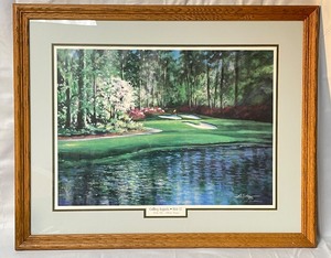lot 208 image: Augusta National Golf Course, Hole # 12, Artist signed print