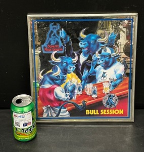 lot 216 image: Schlitz Malt Liquor Bull Session mirror