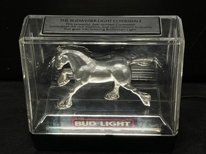 Bud Light illuminated Clydesdale bar topper, from Nye's Polonaise Room