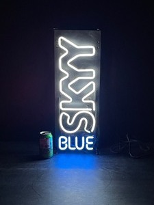 lot 245 image: Blue Skyy neon from Nyes Polonaise Room