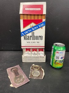 lot 158 image: Marlboro Cigarettes matchboxes and display