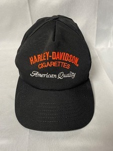 lot 154 image: Harley-Davidson Cigarettes, American Quality Cigarettes, snap-back hat