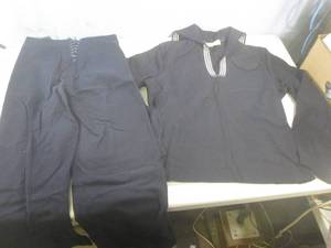 lot 87 image: (BR1) Vintage Navy Uniform Top and ...