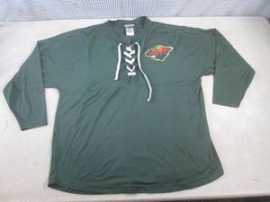 lot 109 image: (A-4) Minnesota Wild Shirt Size M...