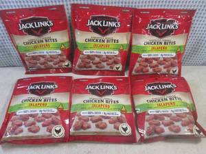 lot 142 image: (B-3) 6 Bags of Jack Links Jalapeno...