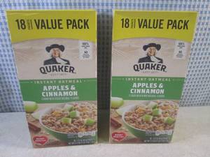 lot 159 image: (B-2) 2 Boxes of Quaker Apples & Ci...