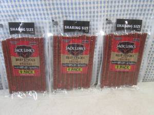 lot 170 image: (B-1) 3 Sharing Size Jack Links 9-P...