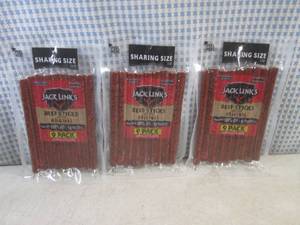 lot 172 image: (B-1) 3 Sharing Size Jack Links 9-P...