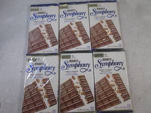 lot 189 image: (B-2) 6 Giant 25pc Hersheys Sympho...