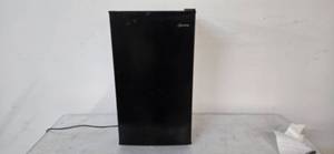 lot 7 image: Season Mini Fridge with Freezer and dimensions of 19L 18W x 33H Used from a shutdown Hotel