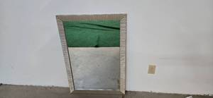 lot 105 image: Huge Mirror with metal Frame (Dimension 40H x 28W)